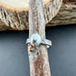 White Buffalo Ring • Southwest Sterling Silver Textured Band • 8×10 Oval Cabochon