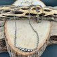 Sterling Silver Desert Pearl Bar Choker | Dainty Southwestern Necklace | Shiny or Oxidized Chain