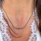 Sterling Silver Desert Pearl Bar Choker | Dainty Southwestern Necklace | Shiny or Oxidized Chain