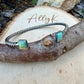 Kingman Turquoise Cuff Bracelet | Sterling Silver Reverse Cuff | Southwestern Jewelry