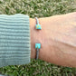 Kingman Turquoise Cuff Bracelet | Sterling Silver Reverse Cuff | Southwestern Jewelry