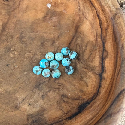 Sterling Silver 4mm Genuine Turquoise Ear Cuff • 40 Cal Bullet Slice • No‑Piercing Faux Conch