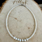 Freshwater Anklet with Mother of Pearl Accent • Sterling Silver Ankle Bracelet