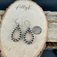 5mm Navajo Pearl Teardrop Earrings • Sterling Silver Southwestern Hoops