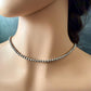 4mm Sterling Silver Desert Pearl Choker Necklace • Classic Southwestern Elegance