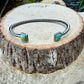 Kingman Turquoise Cuff Bracelet | Sterling Silver Reverse Cuff | Southwestern Jewelry