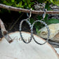 Sterling Silver Lever‑Back Hoop Earrings • Bali Berry Floral Patterned Wire • Handmade Hoops