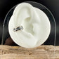 Sterling Silver Ridged Ear Cuff • Textured Conch Cuff • No Piercing