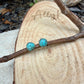 6mm Royston Turquoise Stud Earrings • Sterling Silver • Smooth or Serrated Bezel