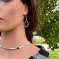 Desert Pearl Teardrop Hoop Earrings • Sterling Silver Dainty Southwestern Jewelry