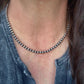 Sterling Silver 5mm Navajo Pearl Choker • Western Desert Pearl Necklace