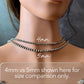 Sterling Silver 5mm Navajo Pearl Choker • Western Desert Pearl Necklace