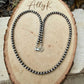 4mm Sterling Silver Desert Pearl Choker Necklace • Classic Southwestern Elegance