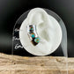 Genuine Turquoise Ear Cuff 4mm–6mm • Sterling Silver Faux Conch • No Piercing Needed
