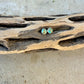 3mm Kingman Turquoise Stud Earrings • Sterling Silver • Tiny Blue Green Turquoise Studs