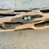 3mm Kingman Turquoise Stud Earrings • Sterling Silver • Tiny Blue Green Turquoise Studs