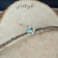5mm Number 8 Genuine Turquoise Sterling Silver Ear Cuff | Floral Doodle Band, No-Piercing Earring