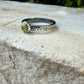 6mm Number 8 Turquoise Ring • Floral Sterling Silver Band • Southwest Jewelry
