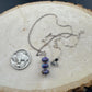 Mohave Purple Kingman Turquoise Necklace • Sterling Silver Turquoise Pendant