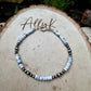 Desert Pearl & White Howlite Bracelet • Sterling Silver Stacker • Southwestern Jewelry
