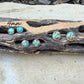 Number 8 Turquoise Stud Earrings • 4mm 5mm 6mm • Sterling Silver Bezel Studs