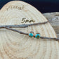 14k Gold Filled Kingman Turquoise Stud Earrings • 4mm 5mm 6mm • Sterling Silver Bezel