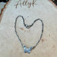 Sterling Silver Butterfly Anklet • Handmade Oxidized Southwest Dainty Ankle Bracelet