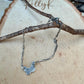 Sterling Silver Butterfly Anklet • Handmade Oxidized Southwest Dainty Ankle Bracelet