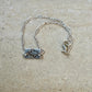Sterling Silver Texas Anklet • Handmade Embossed State Charm • Southwest Dainty Jewelry
