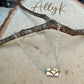 Sterling Silver Texas Anklet • Handmade Embossed State Charm • Southwest Dainty Jewelry
