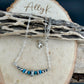 Arizona Turquoise Bar Necklace with Desert Pearls | Sterling Silver Southwestern Jewelry