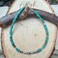 Sterling Silver Desert Pearl Anklet • Turquoise Heishi • Southwest Jewelry