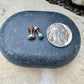 14k Gold Filled Number 8 Turquoise Stud Earrings • 4×6mm Oval Posts