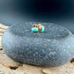 14k Gold Filled Number 8 Turquoise Stud Earrings • 4×6mm Oval Posts