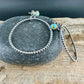 Sterling Silver Turquoise Hoop & Post Earrings • 6mm Kingman Turquoise • Custom Size