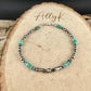 Kingman Turquoise Anklet • Sterling Silver Desert Pearls • Southwest Jewelry