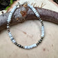 Desert Pearl & White Howlite Bracelet • Sterling Silver Stacker • Southwestern Jewelry