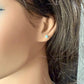Kingman Turquoise Stud Earrings • Sterling Silver Posts • Smooth or Serrated Bezel (4mm or 5mm)