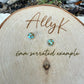 Number 8 Turquoise Stud Earrings • 4mm 5mm 6mm • Sterling Silver Bezel Studs