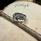 Sterling Ring Stack • 3 Ring Floral Set • Daisy Band • Rustic Silver Rings