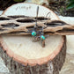 Sterling Silver Cross Earrings • Kingman Turquoise • Handmade Southwest Jewelry