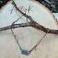 Sterling Silver Texas Anklet • Handmade Embossed State Charm • Southwest Dainty Jewelry
