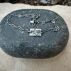 Sterling Silver Texas Bracelet • Handmade Embossed State Charm • Southwest Jewelry