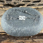 Sterling Silver Texas Anklet • Handmade Embossed State Charm • Southwest Dainty Jewelry