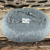 Sterling Silver Texas Anklet • Handmade Embossed State Charm • Southwest Dainty Jewelry