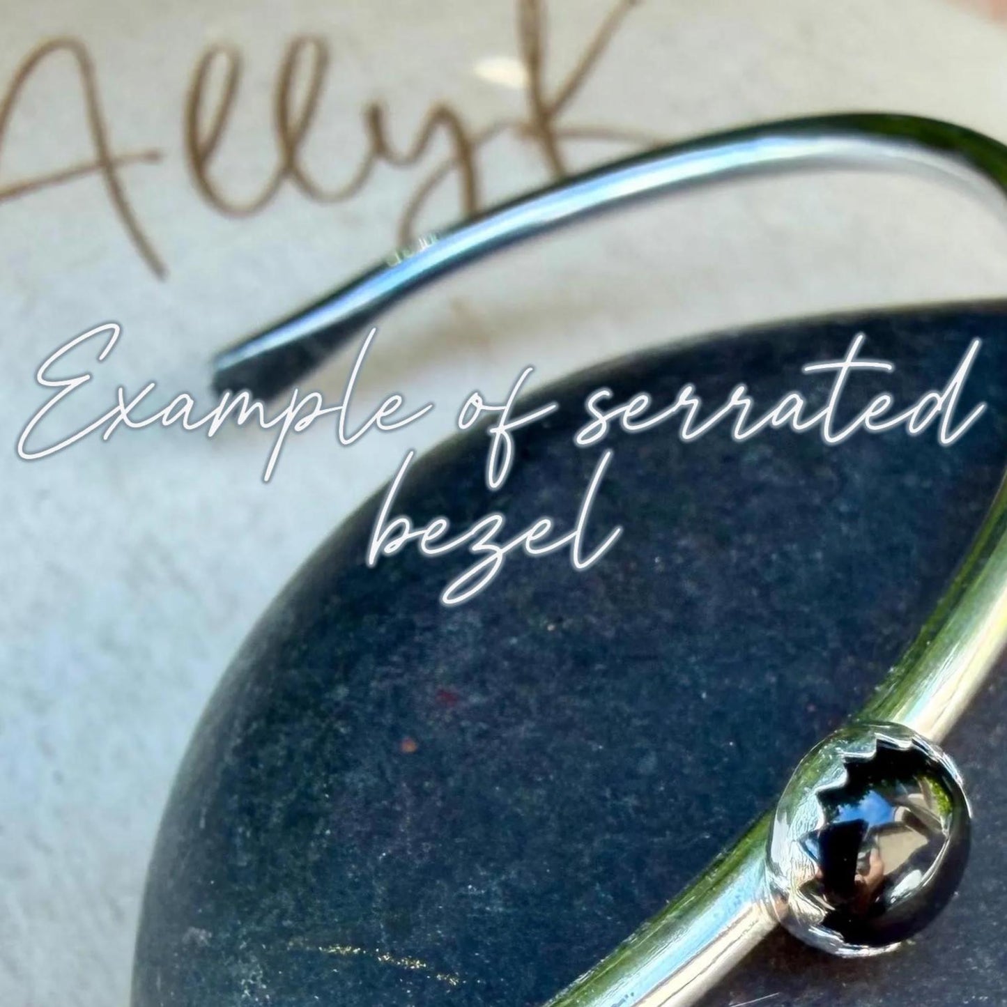Sterling Silver 3mm Onyx Ear Cuff | Wide Conch Band | No-Piercing Earring