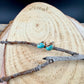 14k Gold Filled Number 8 Turquoise Stud Earrings • 4×6mm Oval Posts
