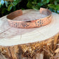 Southwest Zia Copper Cuff • Hand‑Forged 3/8” Bracelet • Rustic Unisex Jewelry