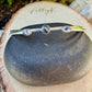 White Buffalo Turquoise Cuff Set of 2 • Handmade Adjustable Sterling Silver Bracelets