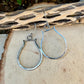 Sterling Silver Paisley Drop Earrings • Western Stirrups • Handmade Artisan Jewelry